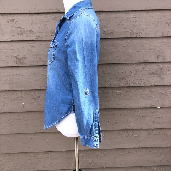 Seven7 western chambray shirt! - Picture 5 of 9